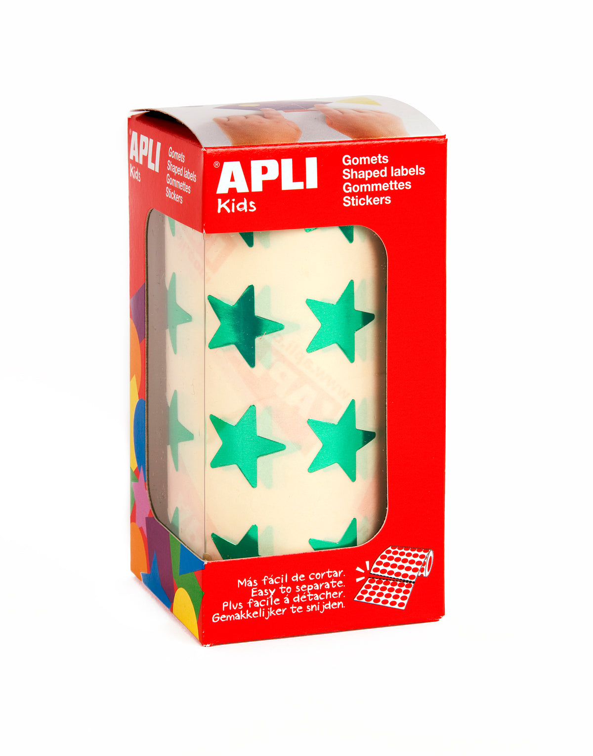 ROLLO GOMETS ESTRELLAS METAL VERDE - APLI