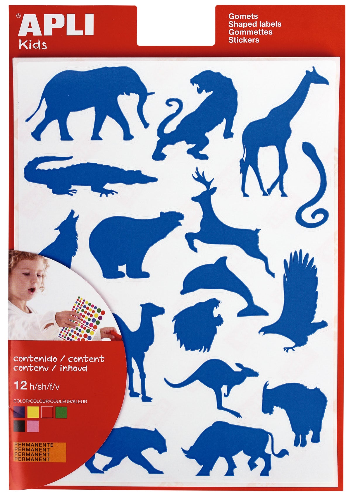BOLSA GOMETS SILUETAS ANIMALES SELVA 12H - APLI
