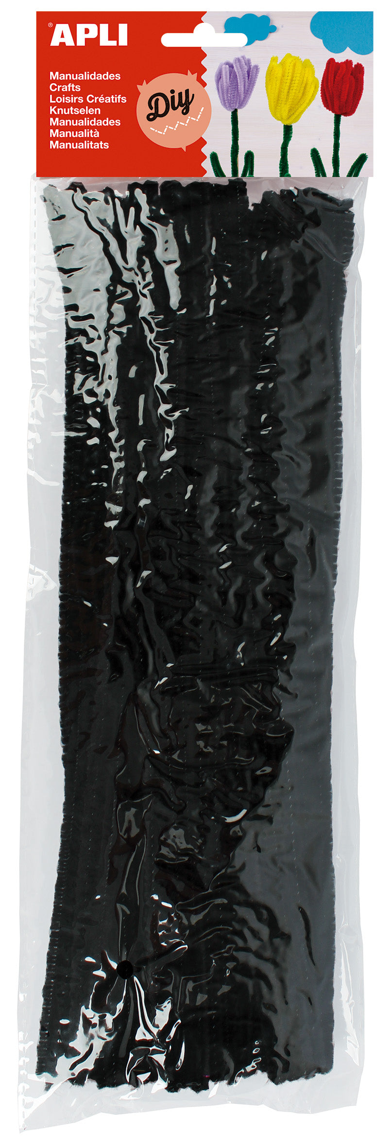 CHENILLAS LIMPIAPIPAS NEGRO B/50UD - APLI