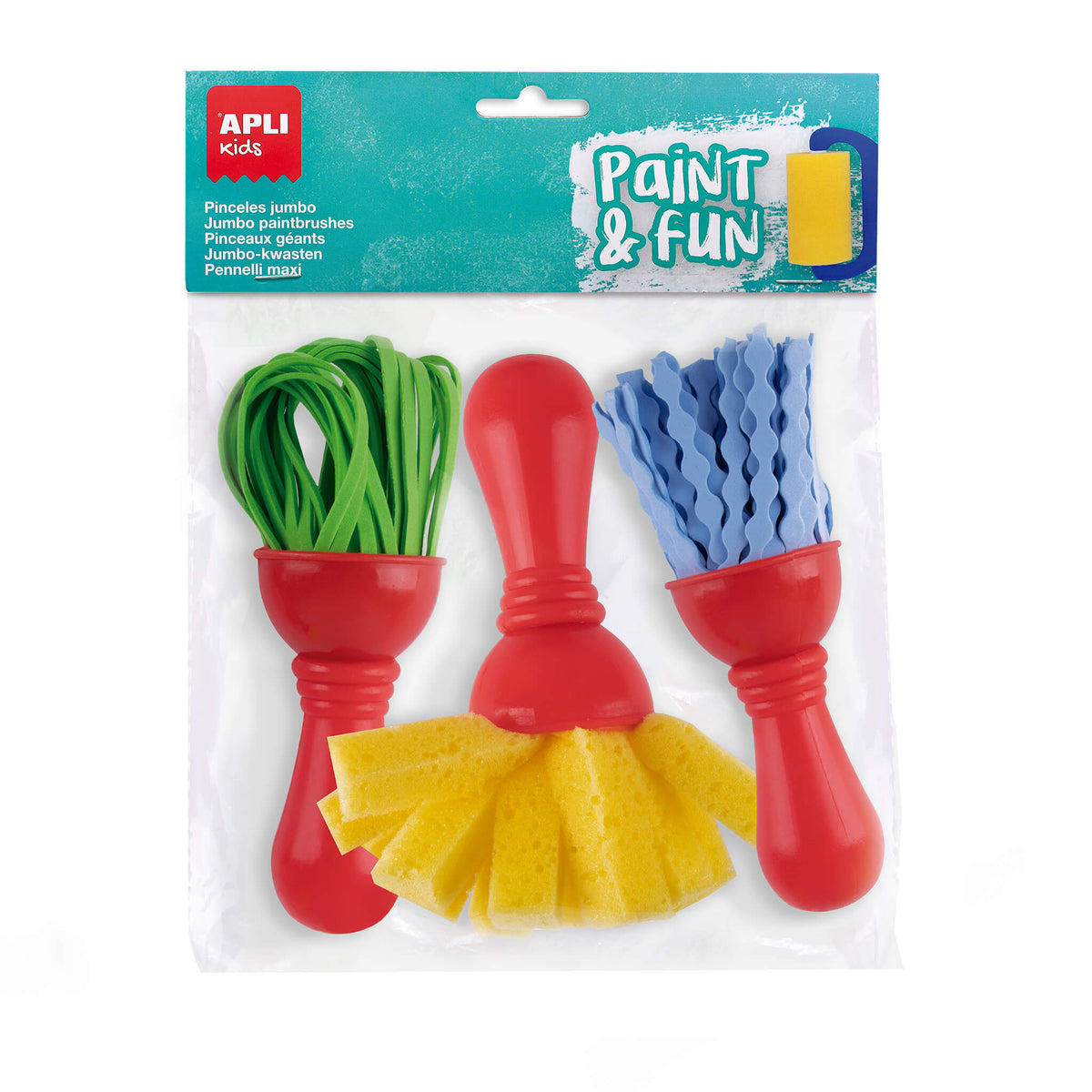 BOLSA 3 PINCELES MAXI GOMA EVA - APLI