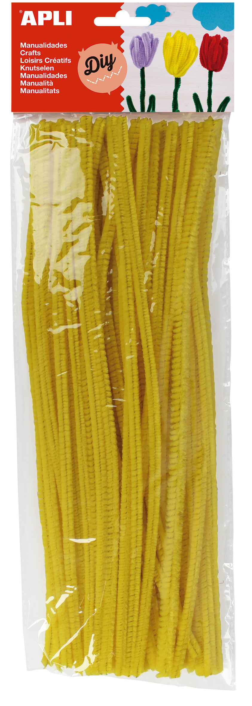 CHENILLAS LIMPIAPIPAS AMARILLO B/50UD - APLI
