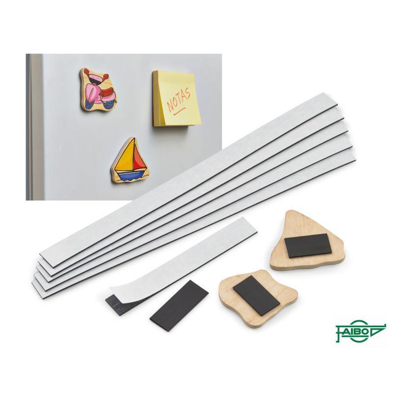 BANDAS MAGNETICAS ADHESIVAS BOLSA DE 10 UDS 30X2CM - FAIBO