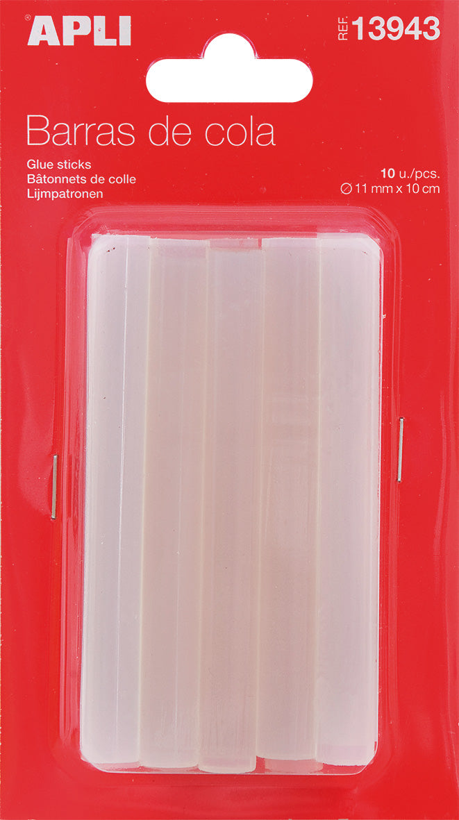 BARRAS DE SILICONA 11MM C/10UD - APLI