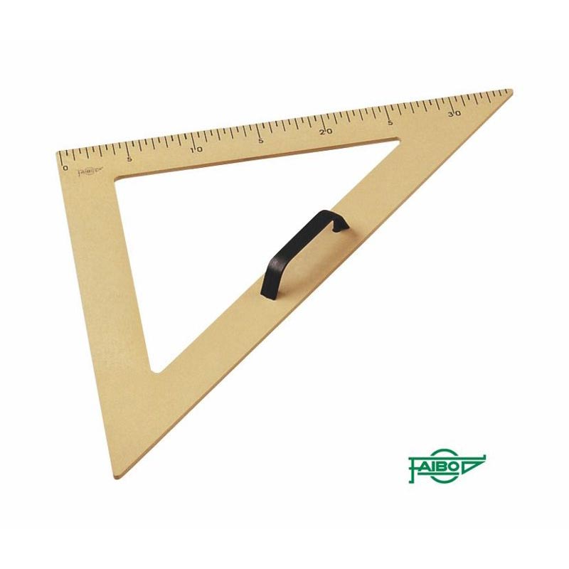 ESCUADRA 50CM ENCERADO PLASTICO - FAIBO