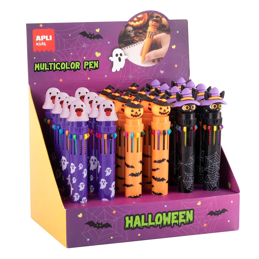 EXPOSITOR BOLIGRAFOS MULTICOLOR HALLOWEEN - APLI