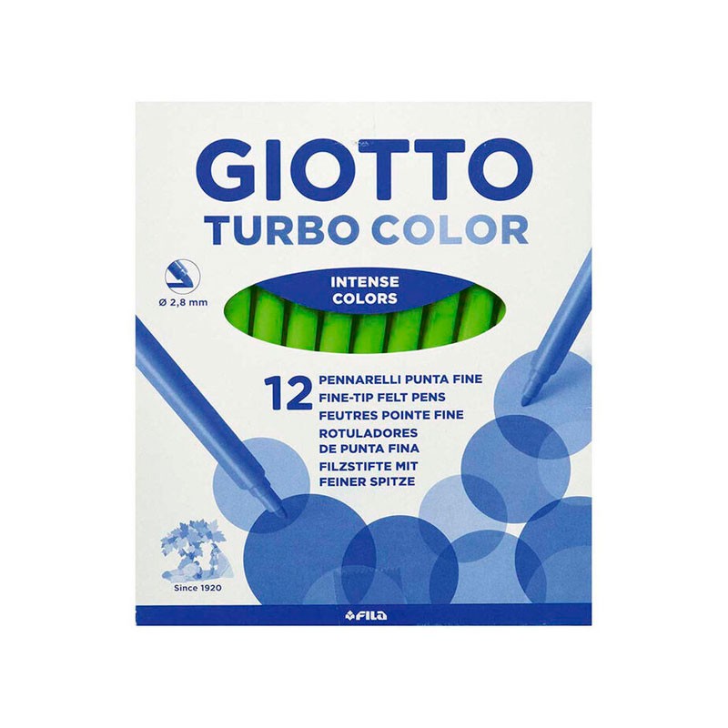 ROTULADOR TURBO COLOR VERDE CLARO 12UDS - GIOTTO