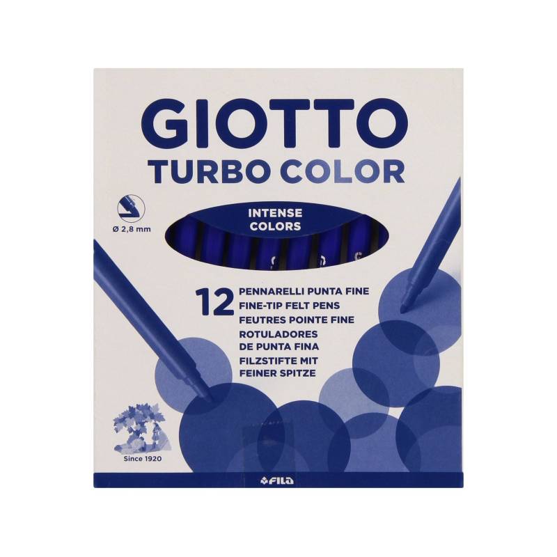 ROTULADOR TURBO COLOR AZUL OSCURO 12UDS - GIOTTO
