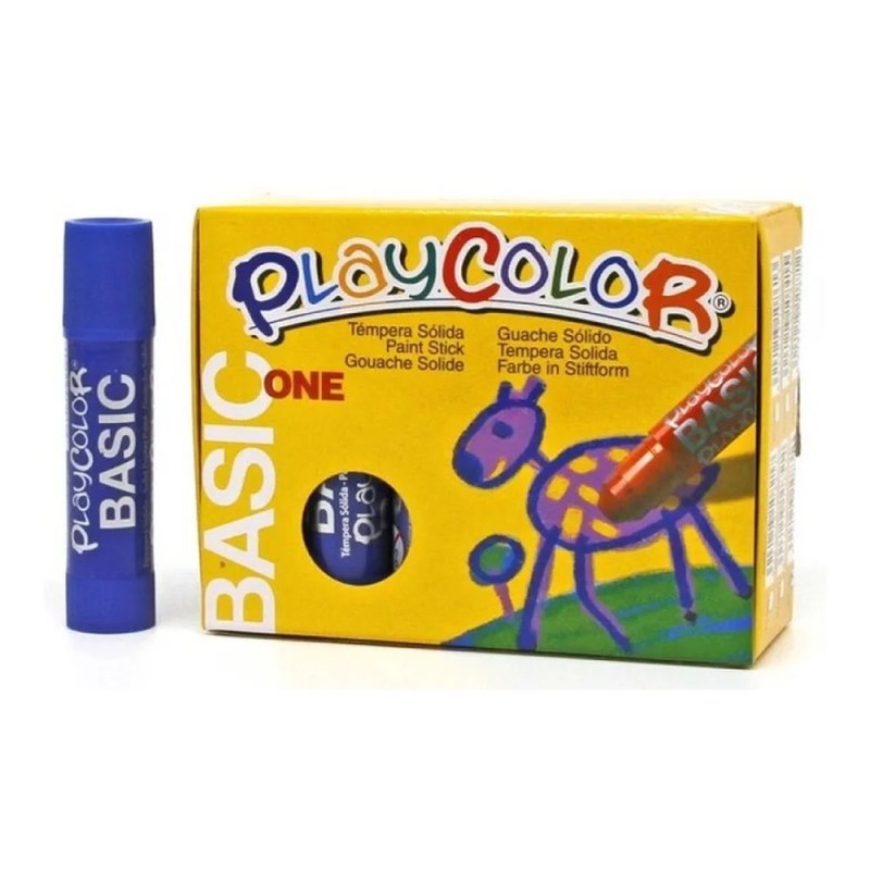 TEMPERA SOLIDA ONE 12UD AZUL OSCURO - PLAYCOLOR