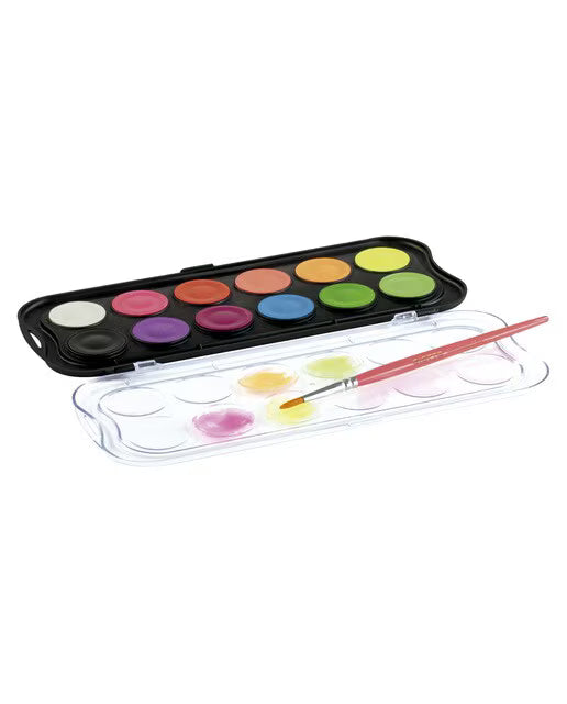 ACUARELAS 12 COLORES FLUOR - GIOTTO