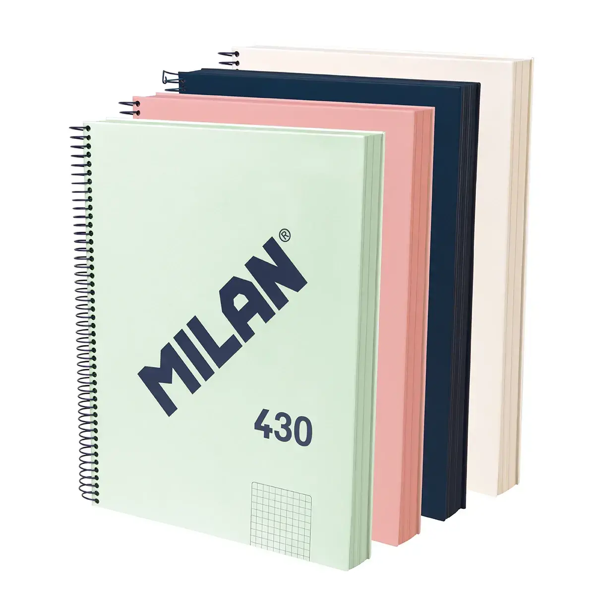PACK 4 CUADERNOS A4 120H CUADROS - MILAN