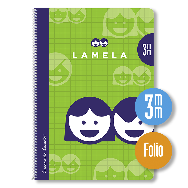 CUADERNO FORRADO Fº CUADROVIA 80H 3MM - LAMELA