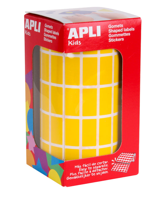 ROLLO GOMETS RECTANGULARES 20X10 AMARILLO - APLI