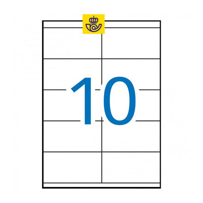ETIQUETAS ADHESIVAS A4 CAJA 100 HOJAS - APLI