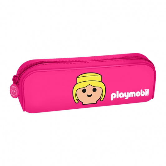 PORTATODOS SILICONA 1 CREMALLERA ROSA PLAYMOBIL - DOHE
