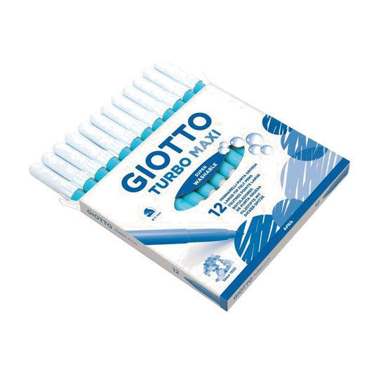ROTULADOR TURBO MAXI AZUL CLARO 12UD - GIOTTO