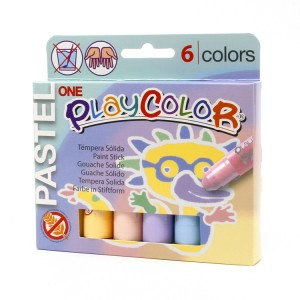 TÉMPERA SÓLIDA ONE PASTEL 6 UD - PLAYCOLOR
