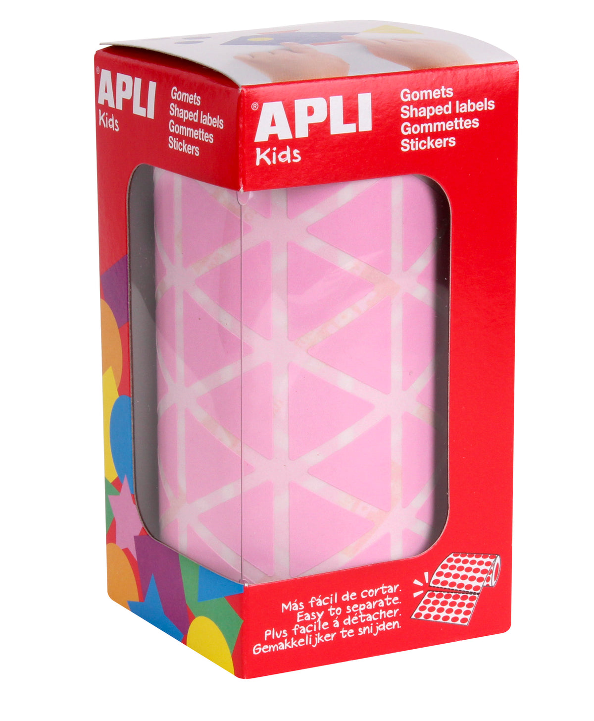 ROLLO GOMETS TRIANGULARES 20MM ROSA - APLI