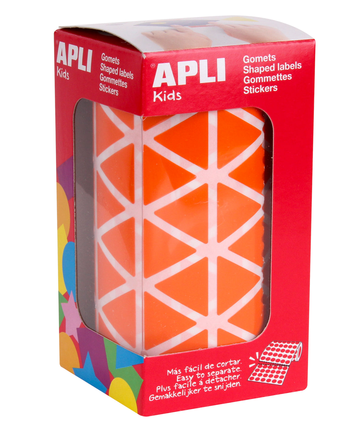 ROLLO GOMETS TRIANGULARES 20MM NARANJA - APLI