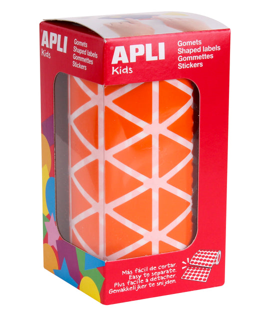 ROLLO GOMETS TRIANGULARES 20MM NARANJA - APLI