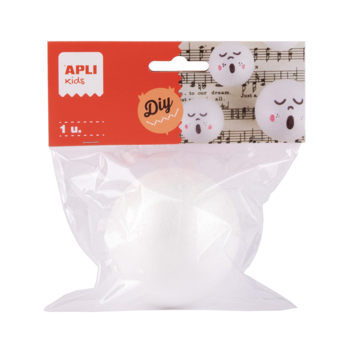 BOLSA 1UD BOLA POREXPAN 80MM - APLI