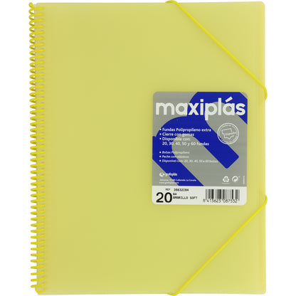 CARPETA  20 FUNDAS A4 MAXIPLAS TRANSLUCIDA - GRAFOPLAS
