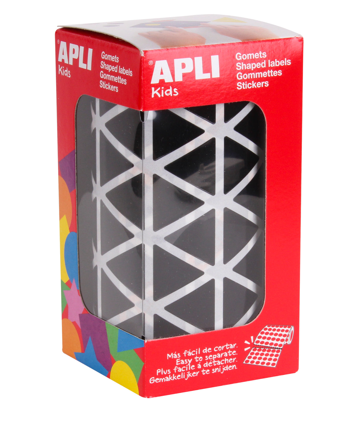 ROLLO GOMETS TRIANGULARES 20MM NEGRO - APLI