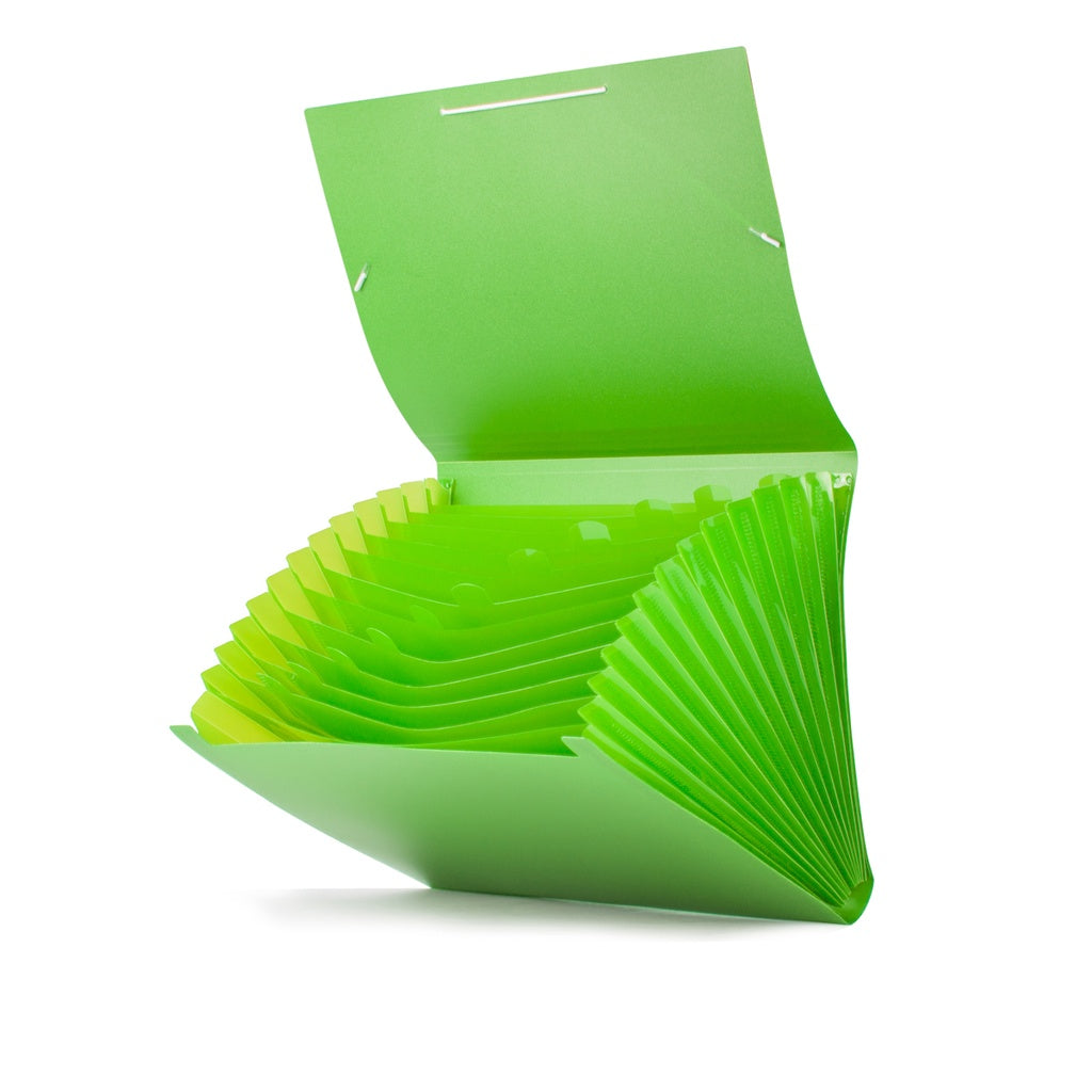CLASIFICADOR FUELLE A4 VERDE PISTACHO - PRYSE