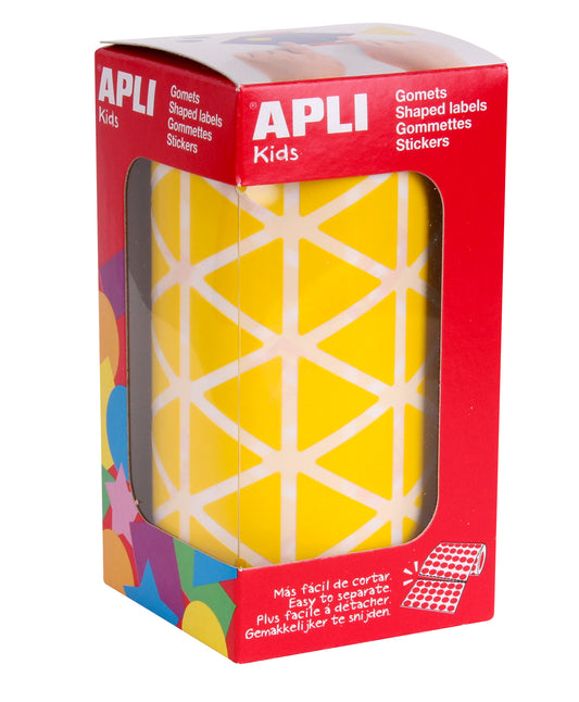 ROLLO GOMETS TRIANGULARES 20MM AMARILLO - APLI