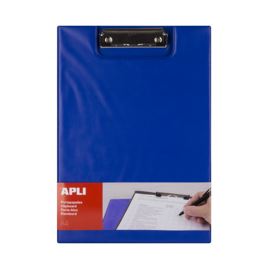 CLIPBOARD A4 PP CON SOLAPA AZUL - APLI