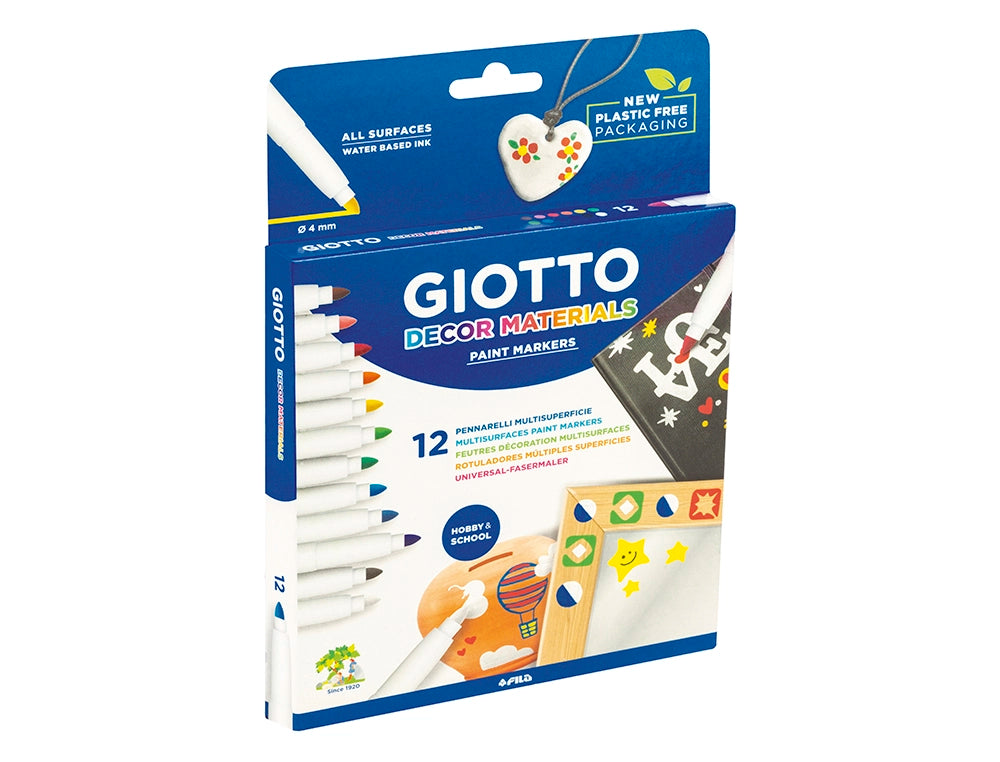 ROTULADOR DECOR MATERIALS 12UDS - GIOTTO