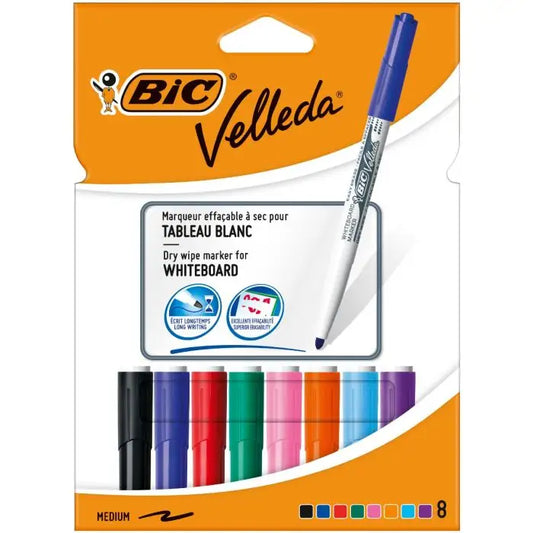 BLISTER 8 ROTULADORES SURTIDOS VELLEDA - BIC