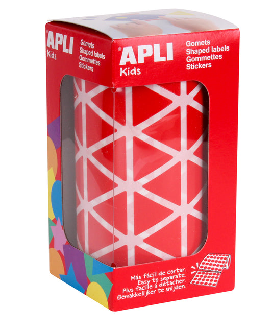 ROLLO GOMETS TRIANGULARES 20MM ROJO - APLI