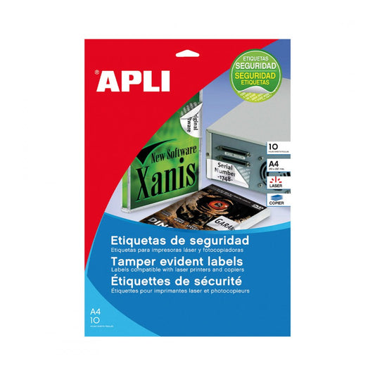 SOBRE ETIQUETAS SEGURIDAD 10H - APLI