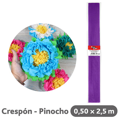 PAPEL CREPE 0,50X2,5M - GRAFOPLAS