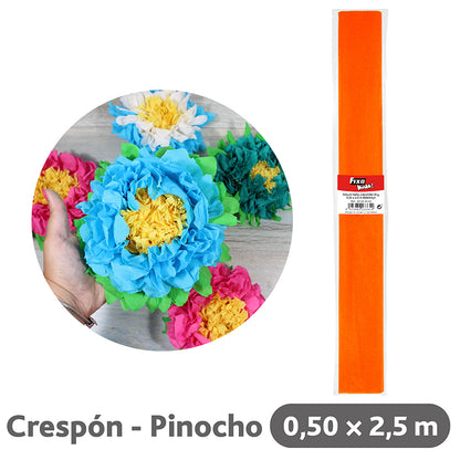 PAPEL CREPE 0,50X2,5M - GRAFOPLAS