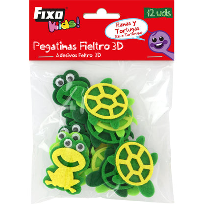 FIGURAS FIELTRO RANAS Y TORTUGAS - GRAFOPLAS
