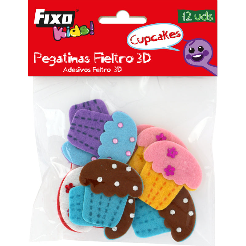 FIGURAS FIELTRO CUPCAKES - GRAFOPLAS