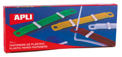 FASTENER PLASTICO COLOR STDOS 50UDS - APLI