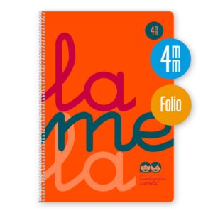 CUADERNO Fº TAPA PP FLUOR 80H 4MM - LAMELA
