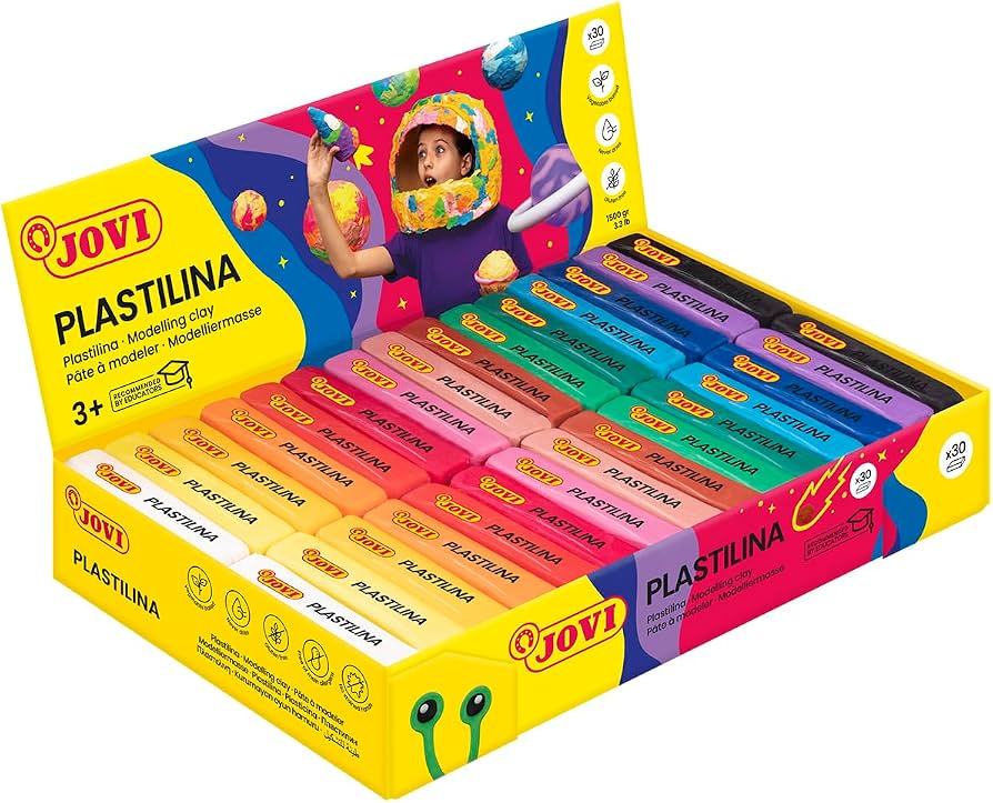 PLASTILINA 50GR 30 COLORES STDOS - JOVI