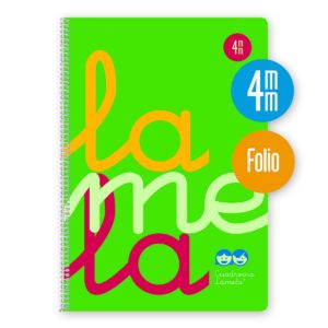 CUADERNO Fº TAPA PP FLUOR 80H 4MM - LAMELA