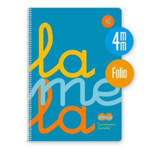 CUADERNO Fº TAPA PP FLUOR 80H 4MM - LAMELA