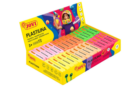 PLASTILINA FLUOR 6 COLORES SURTIDOS 30UD - JOVI