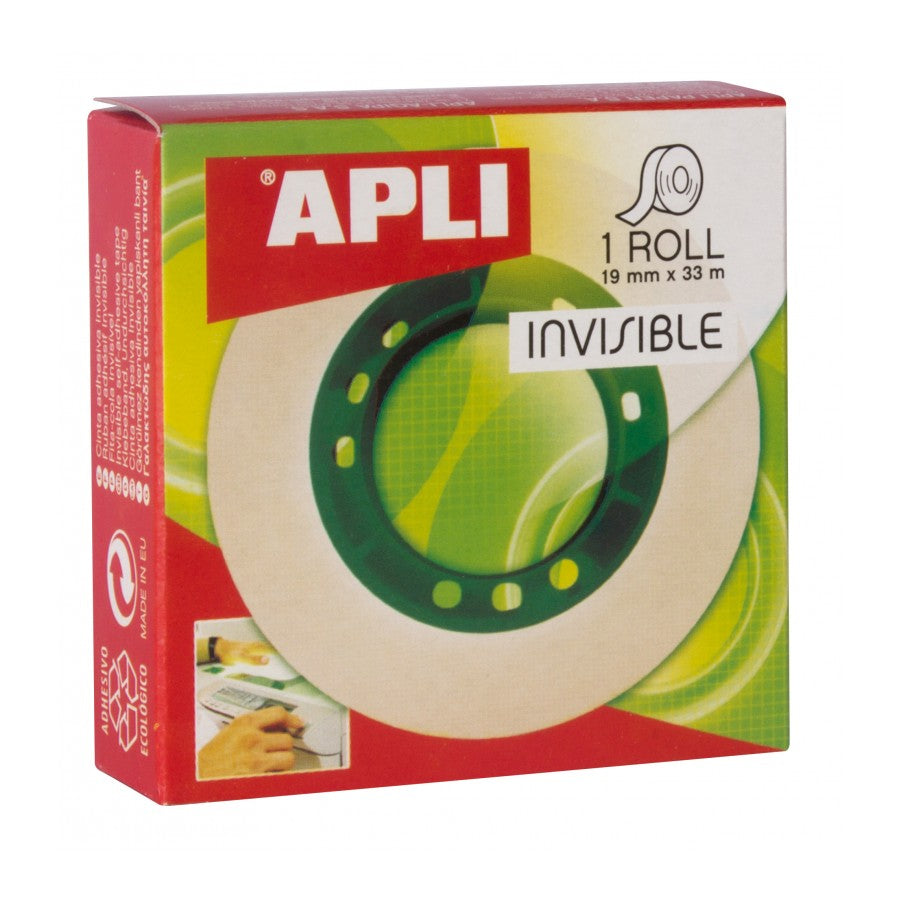 CINTA ADHESIVA INVISIBLE 33X19 - APLI