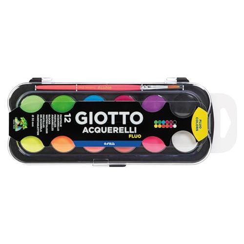 ACUARELAS 12 COLORES FLUOR - GIOTTO