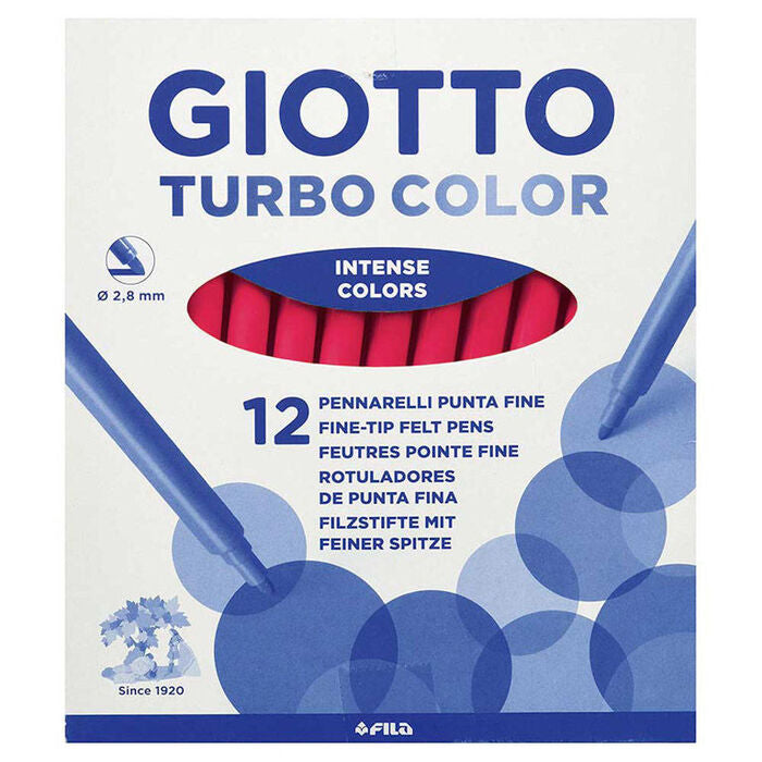ROTULADOR TURBO COLOR ROJO 12UDS - GIOTTO