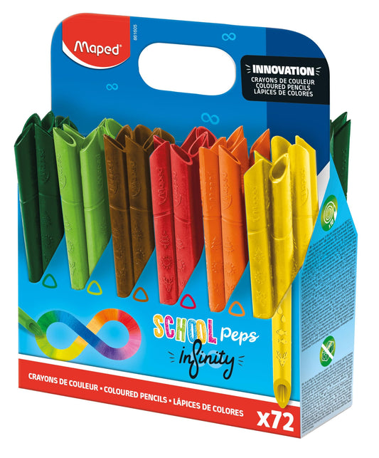 PACK 72 LAPICES COLOR INFINITY - MAPED