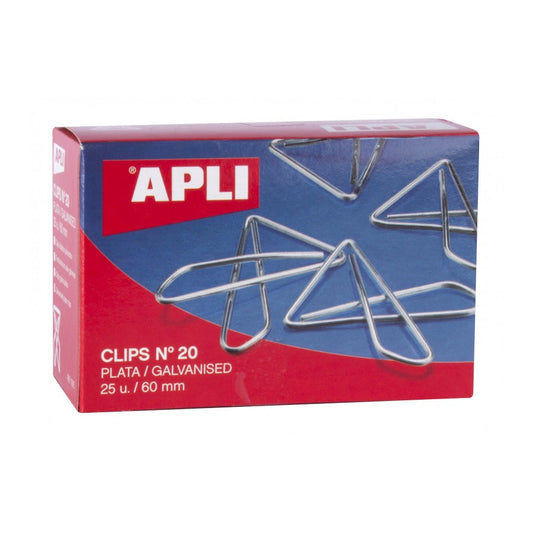 CLIPS MARIPOSA Nº20 60MM 25UDS - APLI