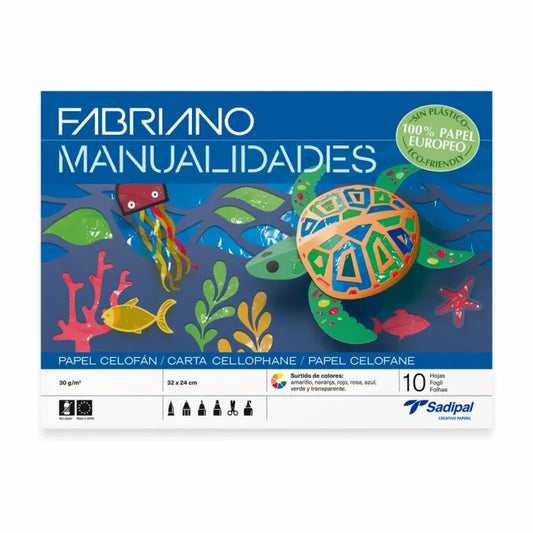 CUADERNO PAPEL CELOFAN SURTIDO 10 HOJAS - SADIPAL