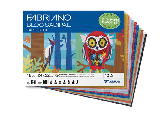 CUADERNO PAPEL SEDA SURTIDO 10 HOJAS - SADIPAL